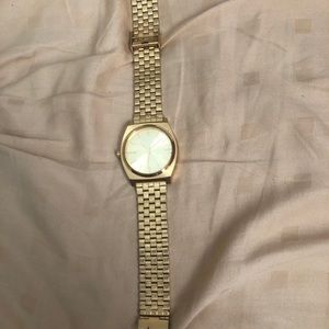 Nixon Time Tellers Gold Watch